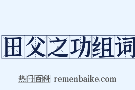 田父之功组词是什么意思的图片